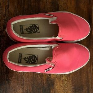 Vans Womens Pink Slip-On Shoes